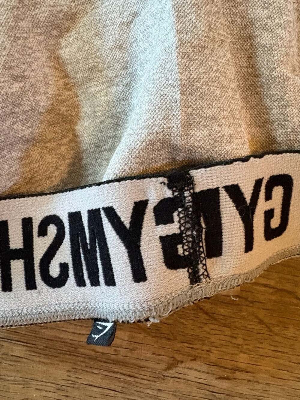 Gymshark Seamless Gray Athletic Shorts with Logo Waistband